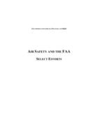 Air Safety and the FAA: Select Efforts