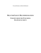 Reactor Safety Recommendations: Insights from the Fukushima Dai-Ichi Accident