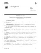 Document 1: United Nations Security Council Resolution, 872 (1993)