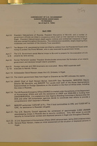 Chronology of U.S. Government Humanitarian Assistance to Rwanda (as of April 6, 1994)