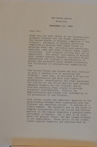 Letter from President Bill Clinton to the Honorable Patrick J. Leahy