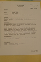 Memorandum for Anthony Lake from Don Steinberg, re: Reply to Congressional Letter to the President on Rwanda, April 24, 1994