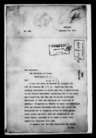 Letter to Robert Lansing from Travers White re: recognition of Armenia, February 27, 1919