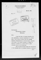 Letter from Armenian Representative in Constantinople re: Armenian governmental control