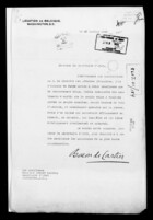 Letter from Baron de Cartier to Robert Lansing, January 23, 1920