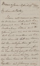 Letter from Anna Maria King to Kate MacArthur Leslie, April 29, 1837