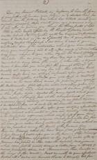 Copy of Letter from William Leslie to Patrick Leslie, October 16, 1834