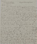 Copy of Letter from Hannibal Hawkins MacArthur to William Leslie, March 17, 1843