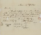 Letter from Alex Forbes to William Leslie, April 29, 1840