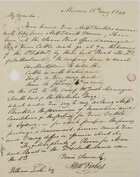 Letter from Alex Forbes to William Leslie, August 15, 1840