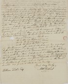 Letter from Alex Forbes to William Leslie, August 24, 1840