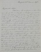 Letter from Patrick Leslie to Catherine Leslie, March 12, 1837