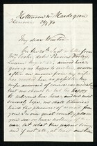 Letter from Ernest von Lösecke to Samuel Pratt Winter, August 28, 1870