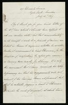 Letter from Alfred J. Johnson to Samuel Pratt Winter, July 16, 1869