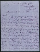 Letter from Anthony Sasso to Samuel Pratt Winter, November 15, 1875