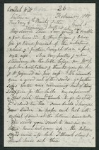 Letter from Cecil Cooke to Arbella Winter Cooke, February 26, 1885
