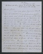 Letter from Arbella Winter Cooke to My dear friend, March 26, 1870