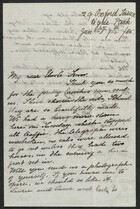 Letters from Maggie and Rosie Bomford to My dear Uncle Trevor, January 7, 1886
