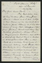 Letter from Alice Cooke to My dear Uncle Trevor, March 29, 1884