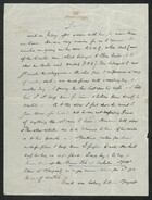 Partial undated, unsigned letter