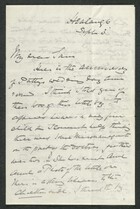 Letter to Samuel Winter Cooke, September 3
