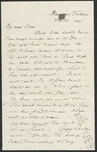 Letter from Cecil Trevor Cooke to My dear Sam, December 28, 1884