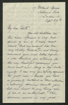 Letter from William Adlington Howitt to Edith Anderson, September 29