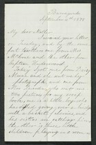 Letter from Edith Anderson to My dear Mother, September 4, 1878
