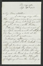 Letter from Edith Anderson to My Dear Mother, September 19, 1878