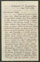 Letter from Annie Howitt to Edith Thompson, November 21, 1889