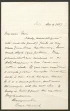 Letter from A.W. Howitt to Edith Thompson, December 9, 1887