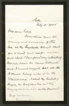 Letter from Alfred W. Howitt to Edith Thompson, February 8, 1888