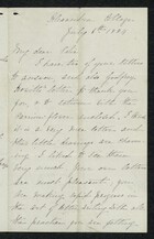 Letter from Charlotte Hearn to Edith Thompson, July 6, 1884