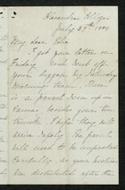 Letter from Charlotte Hearn to Edith Thompson, July 27, 1884