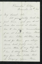 Letter from Charlotte Hearn to Edith Thompson, December 24, 1884