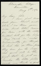 Letter from Charlotte Hearn to Edith Thompson, May 8, 1890