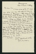 Letter from Robert Anderson to Edith Thompson, April 11, 1892