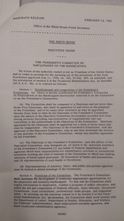For Immediate Release, February 14, 1962: EXECUTIVE ORDER from The President's Committee on Employment of the Handicapped