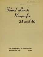 School Lunch Recipes For 25 and 50