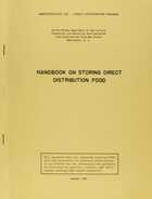 Handbook on Storing Direct Distribution Food
