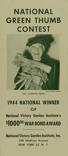 Brochure for the National Green Thumb Contest