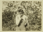 Photograph of Woman Farm Worker Taking a Break