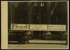 Photograph of 'Food will win the war' banner, Central Trust Co., Chicago, IL, 1918