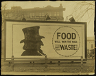 Photograph of 'Food will win the war' billboard, Springfield, IL