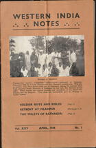 Western India Notes, Vol. 25, No. 1, April 1944