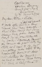 Letter from Janet Jack to Robert and Maggie Jack, March 29, 1894