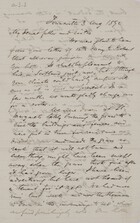 Letter from Robert Logan Jack to Robert and Maggie Jack, August 3, 1890