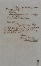 Letter from Robert Logan Jack to F. O. Bryant, March 13, 1885