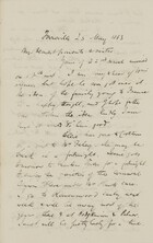 Letter from Robert Logan Jack to Robert and Maggie Jack, May 25, 1883
