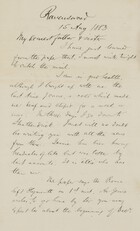 Letter from Robert Logan Jack to Robert and Maggie Jack, August 15, 1883